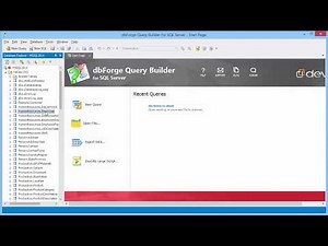 Viewing SQL Data using dbForge Query Builder for SQL Server