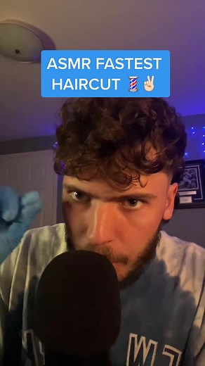 1 minute ASMR haircut ✌🏻💈 #asmr #fyp #relax #tingles #haircut #asmrhaircut #fastandaggressiveasmr #1minuteasmr