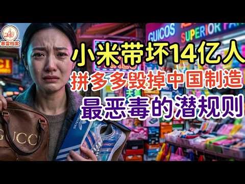 完了。中国制造被这几家毁了，华为拼多多、雷军与14亿人的代价 ，白嫖时代，中国消费者自己毁了市场？