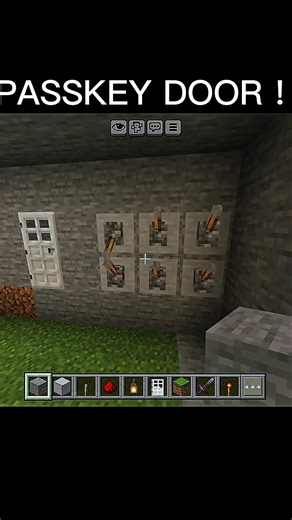 How to Make a Working PASSKEY DOOR in Minecraft! (Redstone Tutorial)