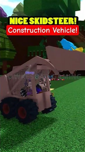 Roblox Build a Boat for Treasure Functional Skidsteer Construction Vehicle Equipment #babft #roblox