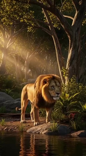 Horse vs Lion: A Jungle Showdown