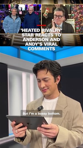 Anderson Cooper 360 on Instagram: "“Heated Rivalry” star Hudson Williams reacts to Anderson Cooper and Andy Cohen’s viral comments about the show."