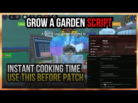 INSTANT COOKING TIME! - Roblox Grow A Garden Cooking Event Script