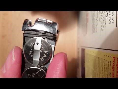 C-Klasse W204 Keyless Go Schlüssel öffnen und Mechanismus verstehen zum Batteriewechsel