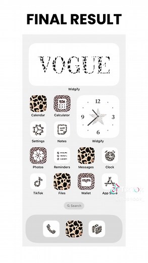 🐆🐆this leopard print theme is sooooooo cool#fyp #wallpaper #widgifyapp #leopard #viral