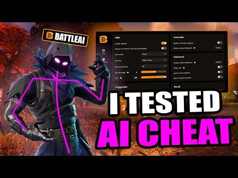 Testing Fortnite AI Cheat for the first time ... it's like a drug ( Ft. BattleAI)