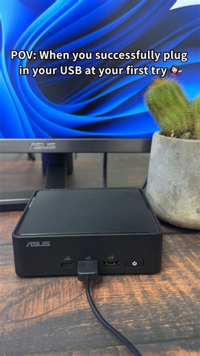 Watch me plug in the #USB in one go. ​ What's not to love about the #ASUS #MiniPC! | ASUS