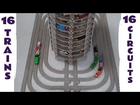 Thomas The Tank Engine 16 Engines on 16 Circuits Toy Train Set
