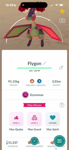 Max Guard Move On Dynamax Flygon In Pokémon Go