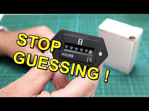 Hour Meter For Electric Motors - How To Install & Wire An Hour Meter.