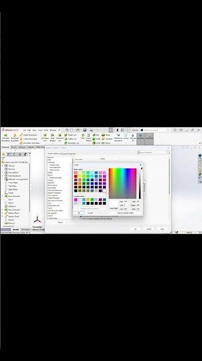 How to Set Plain Background in SOLIDWORKS | Clean White Background #Shorts