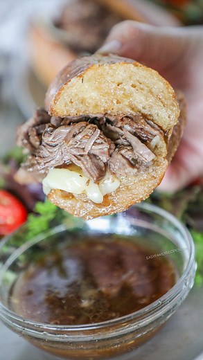 I’m not saying this Crockpot French Dip is my Roman Empire, but I do think about it daily! I seriously wasn’t prepared for how unreasonably good this would be! Tender beef, melty cheese, that rich au jus…the kind of dinner that will make everyone stop mid-bite and say, ‘Wait…you made this?!’ 📩 Comment 𝐅𝐫𝐞𝐧𝐜𝐡 𝐃𝐢𝐩𝐬 and I will DM you the recipe before carpool pickup *𝑴𝒂𝒌𝒆 𝒔𝒖𝒓𝒆 𝒕𝒐 𝒇𝒐𝒍𝒍𝒐𝒘 𝒎𝒚 𝒂𝒄𝒄𝒐𝒖𝒏𝒕 𝒔𝒐 𝒕𝒉𝒂𝒕 𝒎𝒚 𝑫𝑴 𝒅𝒐𝒆𝒔𝒏’𝒕 𝒆𝒏𝒅 𝒖𝒑 𝒊𝒏 𝒚𝒐𝒖𝒓 𝒋