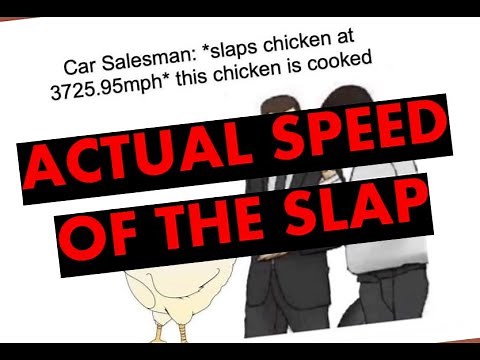 How fast do you really need to slap a chicken to cook it??? *ACTUAL SPEED*