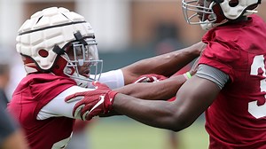Nick Saban says Alabama football LB Christopher Allen most likely out for the season with foot fracture