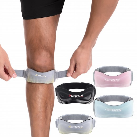 GADE 2-Pack Knee Strap, Adjustable Knee Brace Tendon Support Band for Running, Jumpers Knee