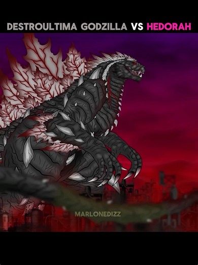 Destroultima Godzilla VS Hedorah💀🔥 #godzilla #kingmonster #viral #edit #dinomonster #shortvideo ​⁠