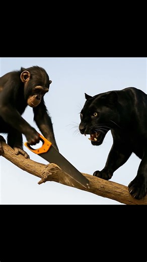 WILL the Black Panther Attack the Baby Gorilla? 🐆🦍 | Shocking Showdown