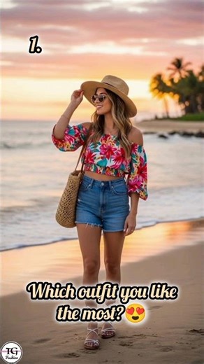Beach Outfit Ideas for Girls 😍 | Summer Vacation Looks #shorts