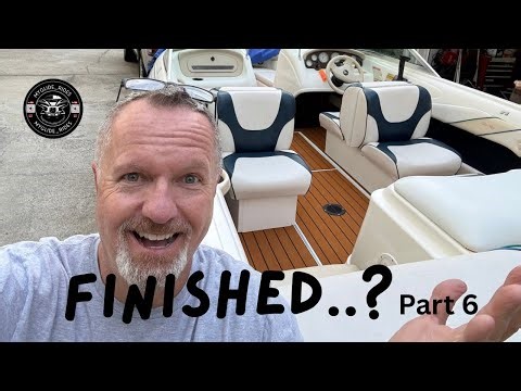 1996 Sea Ray Refit Part 6 | EVA Foam Install, Engine Cover Back On & Trim Finished! HUGE Change!!