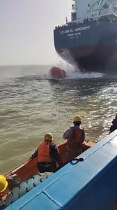 8.4K views · 79 reactions | Freefall Lifeboat Launch — Crew’s Life-Saving Training! | Elham Pourgol | Facebook