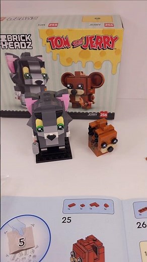 LEGO BrickHeadz Tom & Jerry Figures (40793)[212 pcs] Building #shorts ‪@TopBrickBuilder‬