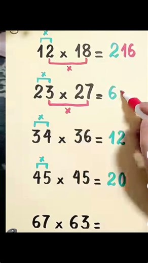 Multiplication Trick To Make Mathematics Fun and Easy 😉 #math #multiplication