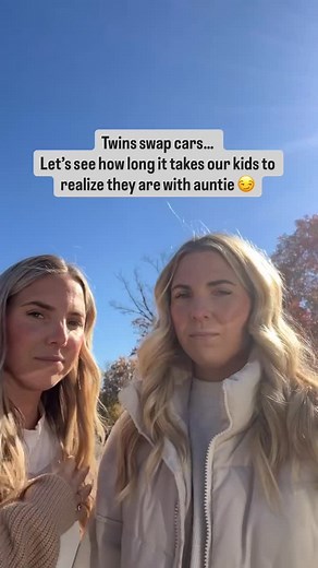 2.2M views · 41K reactions | We swapped cars… now let’s see how long it takes our kids to notice they aren’t with mom  #twinswap #twinmomlife #twinlife #momreel #momhumor #funnyreel #momsbelike #twinprank #momcontent #momsofboys #girlmom | Hannah Wolfe & Heidi Ryall | Facebook