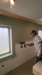 Add the #graco Ultra (aka Ultimate) Cordless to your arsenal to finish small jobs fast. With easy setup and cleanup and the convenience of DEWALT battery power, deliver a perfect airless finish in less time as @alphapropainting does spraying shiplap. ・・・ Utilizing my Graco Contractor Sprayers Ultimate Handheld for some smaller scale aspects of a project that require a perfect spray finish. Just for reference, if you were wondering how far one fill will get you in the attached cup, or if you were