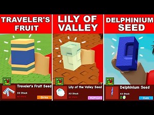 HOW TO GET TRAVELER'S FRUIT, LILY OF THE VALLEY, DELPHINIUM SEED FREE in GROW A GARDEN