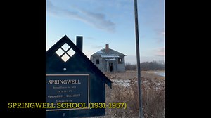 Springwell school in the Westlock area. Opened in 1931 and closed on 1957. A consistent characteristic of these on room schools, is almost always the big windows always faced west. | Abandoned Alberta Book & Photos
