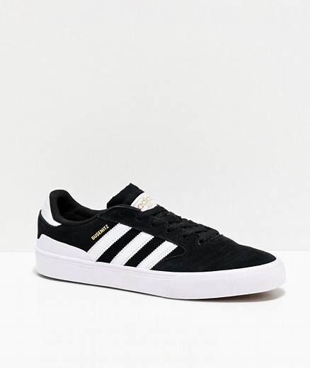 adidas Busenitz Vulc II Black, White & Gum Shoes