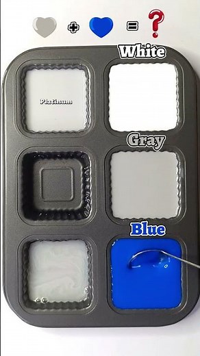 😍🎨 The magic of mixing 3 colors White + Gray + Blue and it's amazing.