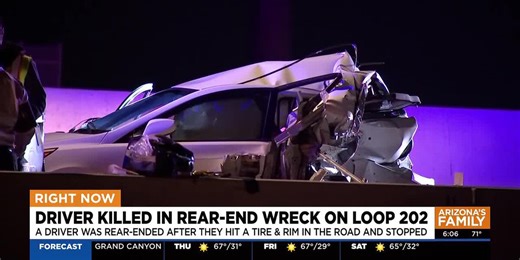 Driver dies after being rear-ended on Loop 202 in Chandler