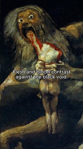 Saturn Devouring His Son (1820) by Francisco de Goya #art #painting #history