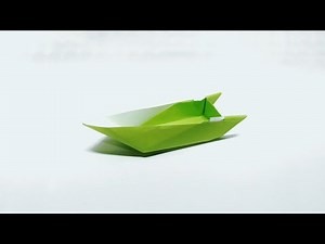 たのしい折り紙【折り紙の船の折り方】簡単で立体になる作り方を紹介！Perahu kertas termudah! how to make the easiest paper boat!