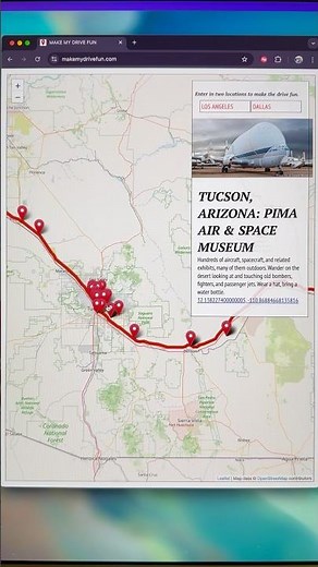 Maps out your route and highlights exciting stops along the way #roadtrip #vacation #travel