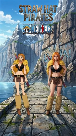 One Piece Straw Hat Pirates Official Elbaph Outfit | Which on is your favourite, comment below 👇🏼 Nami, Robin, Prince Loki, Luffy, Zoro, Sanji, Brook, Usopp, Chopper, Jinbe, Franky, Con D Oriano #pixverse #onepiece #elbaph #elbaphisland #loki