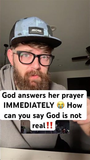 God answers here prayer INSTANTLY 😭😭 How can you say God is not real?? ‼️