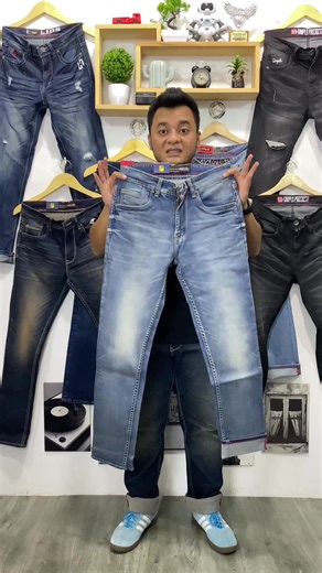 Discover the Ocean Blue Slimfit Stretch Soft Jeans