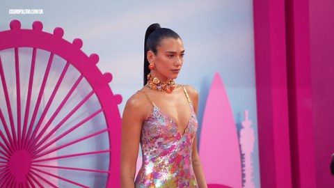 Dua Lipa serves Versace Barbie in pink floral chainmail dress