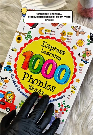 Latihan phonics lengkap dengan pelbagai perkataan untuk kuatkan kemahiran membaca dari awal. #1000phonics #englishlearning #phonics #bukukanakkanak #englishpractice