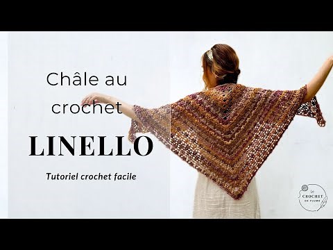 Crochet Shawl EASY Tutorial | Linello Lang Yarns Pattern | FREE Pattern | Beginner Step by Step ☀️💐