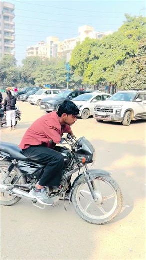 splendor bike 🥲 without hand driving #splendor #driving