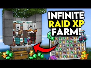 BEST INFINITE Raid XP Farm Minecraft Bedrock 1.21/26.2+!
