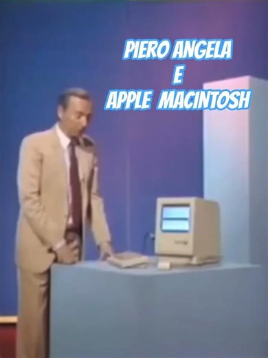 Piero Angela e Apple Macintosh #retrocomputing #pieroangela #apple #macintosh