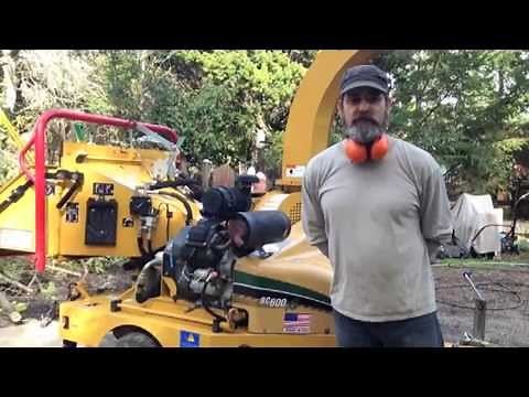 Vermeer BC600 Chipper Operation and Safety Demonstration