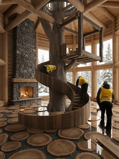 Absolute masterpiece treehouse interior🔥 | DreamFrame