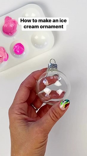 1.2M views · 16K reactions | How to make an ice cream ornament. Full tutorial and supplies: https://colormadehappy.com/diy-ice-cream-ornaments-christmas-craft/ | Color Made Happy | Facebook