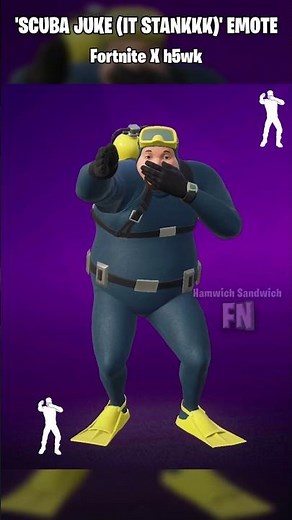 NEW MEME EMOTE Scuba Juke (It Stankkk) (Fortnite x h5wk) #fortnite